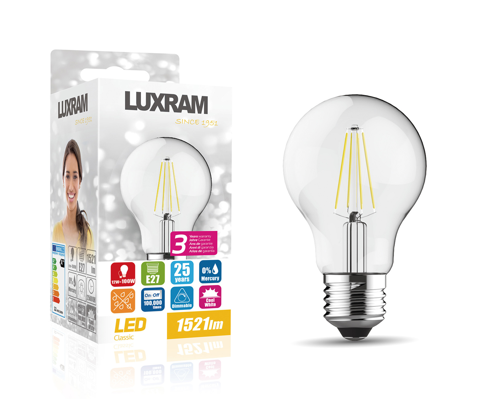 Value Classic LED Lamps Luxram GLS